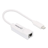 Manhattan Adaptador De Usb Tipo C A Red Gigabit Usb Superspeed 3.2 Generación 1; 10/100/1000 Mbps Gigabit Ethernet
