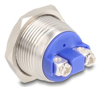 Drucktaster Zum Einbau 19 Mm 2 X Schraubklemme Taster Gewölbt