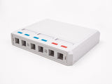 Keystone Leergehäuse 6 Port Für Glasfaser Und Netzwerk Weiss