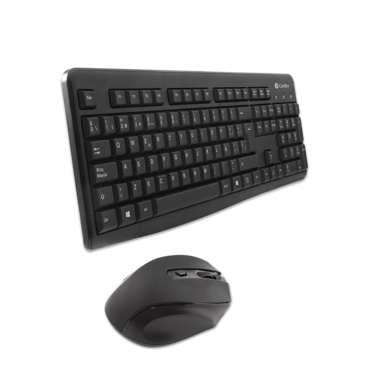 Teclado Español + Raton Coolbox Inalambrico Negro Coo Ktr 02w