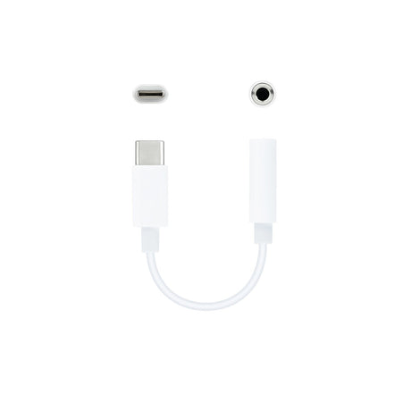 EAN 8433281013100 - Nanocable 10.24.1205-W cable de audio 0,11 m 3,5mm USB Tipo C imagen 2