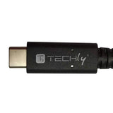 Techly Icoc Musb40-Cmcm08 Cable Usb 4.0 Usb-C A Usb-C Thunderbolt 4 Pd M/M 80cm