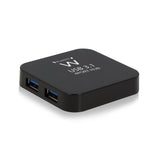 EAN 8056045879929 - Ewent EW1134 hub de interfaz USB 3.2 Gen 2 (3.1 Gen 2) Type-A 5000 Mbit/s Negro imagen 1