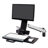 Ergotron Styleview Sit-Stand Combo Arm 61 Cm [24] Aluminio (Sv Sit Stand Combo Arm - Polished)