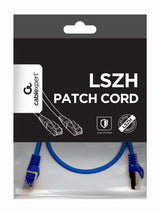 EAN 8716309091220 - Gembird PP6A-LSZHCU-B-0.5M cable de red Azul 0,5 m Cat6a S/FTP (S-STP) imagen 1