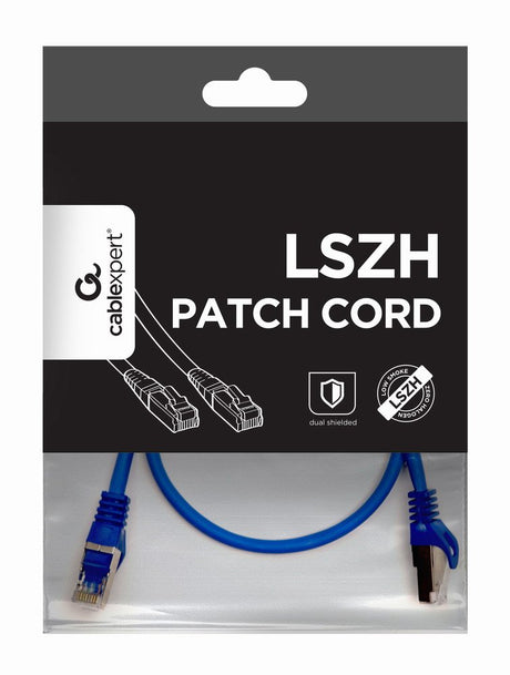 EAN 8716309091220 - Gembird PP6A-LSZHCU-B-0.5M cable de red Azul 0,5 m Cat6a S/FTP (S-STP) imagen 1