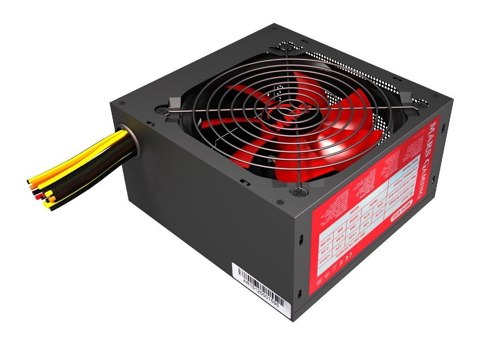 EAN 4713105960280 - Mars Gaming MPII650 unidad de fuente de alimentación 650 W 20+4 pin ATX ATX Negro, Rojo imagen 1