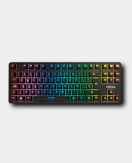 EAN 8436587975165 - Krom NXKROMKERNELPROSP teclado Juego USB + RF Wireless + Bluetooth QWERTY Español Negro, Blanco imagen 1