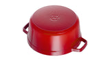 Staub Round Cocotte, Hierro Fundido 26cm, Cereza