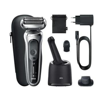 EAN 4210201433637 - Braun Series 7 71-S7200cc Máquina de afeitar de láminas Recortadora Negro, Plata imagen 1