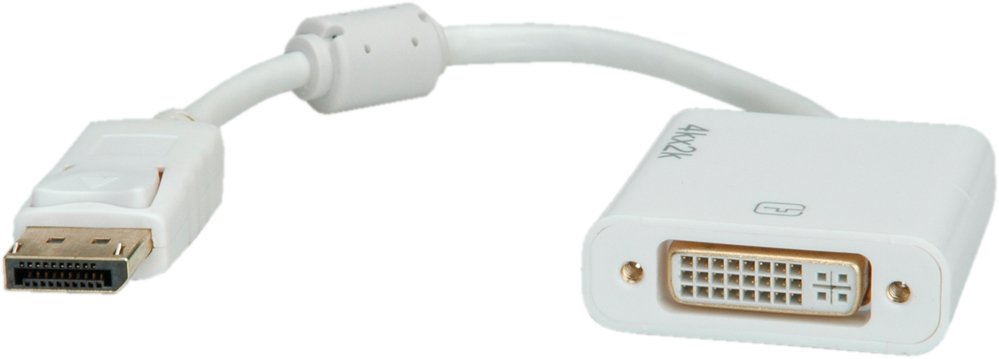 EAN 7611990150243 - ROLINE 12.03.3136 adaptador de cable de vídeo 0,15 m DisplayPort DVI-D Blanco imagen 1