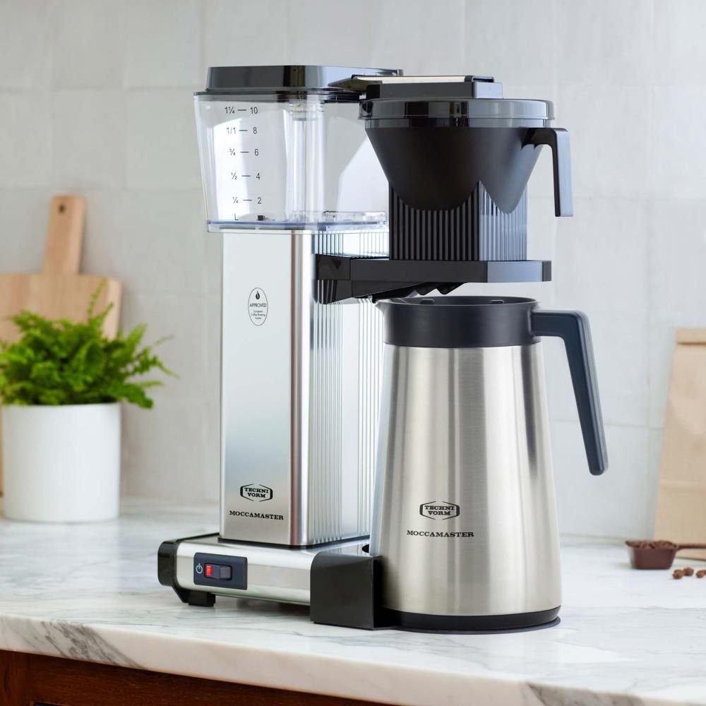 Moccamaster 79401 Kbgt, Filterkaffeemaschine, Polished Silver, 1.25l
