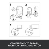 EAN 5052883525472 - Logitech 910-002235 ratón Oficina Ambidextro RF inalámbrico Óptico 1000 DPI imagen 11