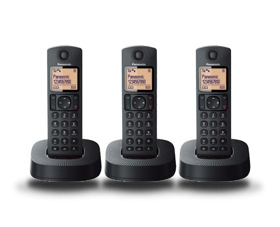 Teléfono Inalámbrico Panasonic Kx-Tgc313sp Pack Trío Negro
