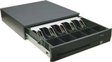 Cajón Portamonedas Negro 425x450x100mm, Conexión Rj11 (Impresora De Ticket)