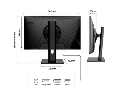 EAN 4589511163313 - JAPANNEXT JN-IPS238FHDR-C65W-HSP pantalla para PC 60,5 cm (23.8") 1920 x 1080 Pixeles Full HD LED Negro imagen 4