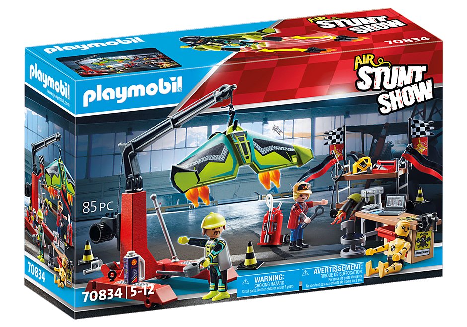 Playmobil 70834 Air Stuntshow Estación De Servicio