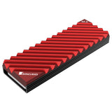 Jonsbo M.2-3 Red Sistema De Refrigeración Para Ordenador Unidad De Estado Sólido Disipador Térmico/Radiador Negro, Rojo 1 Pieza(S)