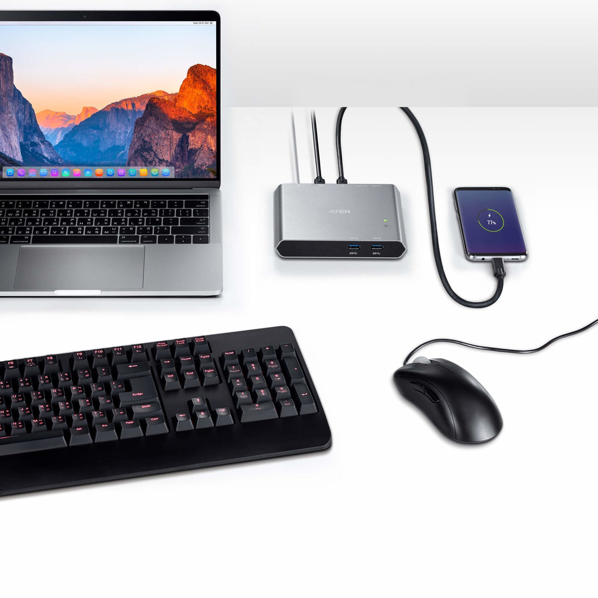 Dockingstation  Aten Us3310 Usb-C Gen 1 De 2 Puertos,