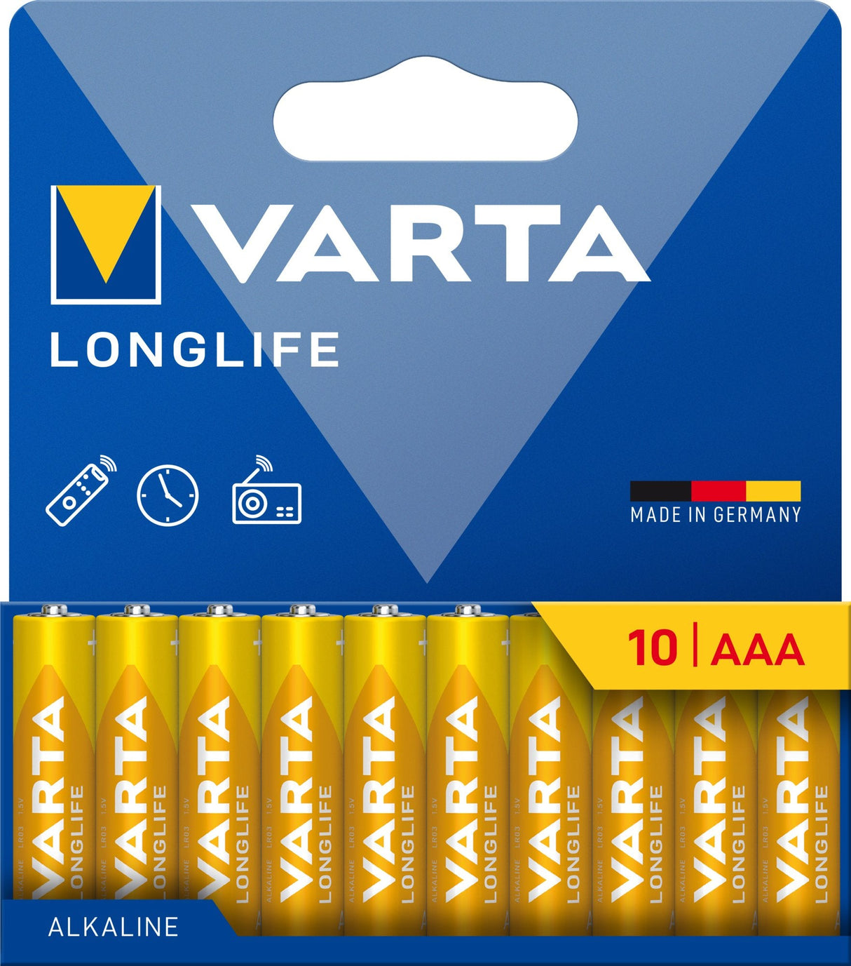 Varta Batterie Longlife Aaa Neu 10m.
