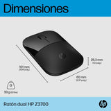 EAN 0197029312853 - HP Z3700 Dual Black Mouse ratón Oficina Ambidextro RF inalámbrico 1600 DPI imagen 8