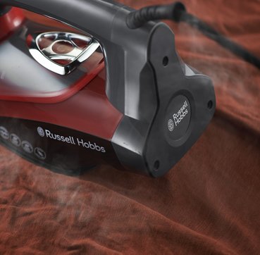 EAN 4008496972029 - Russell Hobbs 25090-56 plancha Plancha vapor-seco Suela de cerámica 2600 W Negro, Gris, Rojo imagen 3