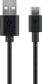 Goobay Cable De Carga Y Sincronizacion (Usb-A > Usb-C) 59124 3 M Negro