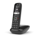 Gigaset As690 Teléfono Dect/Analógico Identificador De Llamadas Negro