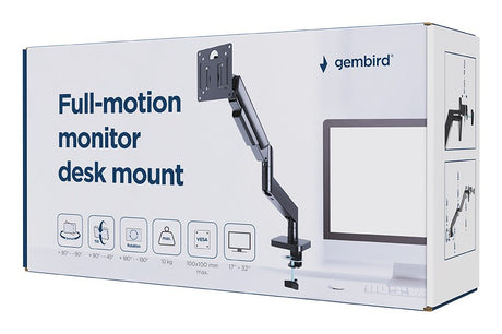 EAN 8716309135429 - Gembird MA-DA1-04 soporte para monitor 81,3 cm (32") Escritorio Negro imagen 8