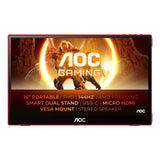Monitor Aoc 16g3 [15.6] 1920 X 1080 Pixeles Negro, Rojo