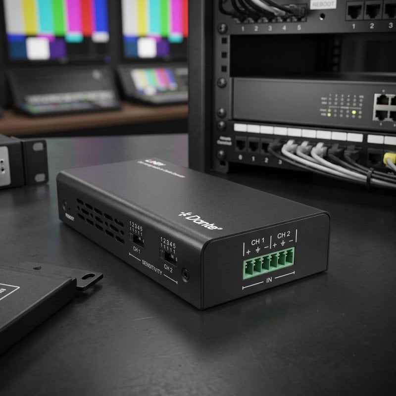 2ch Analog Audio To Dante  Encoder