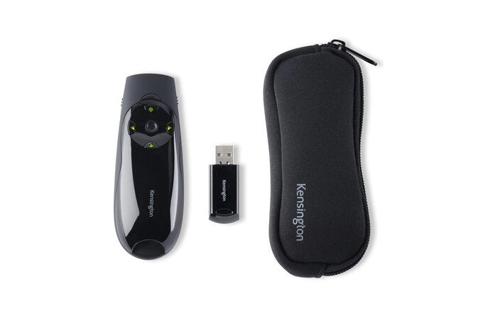 Kensington Expert Puntero Laser Verde - Conexión Inalámbrica Usb Plug & Play A 2,4 Ghz - Alcance 45m
