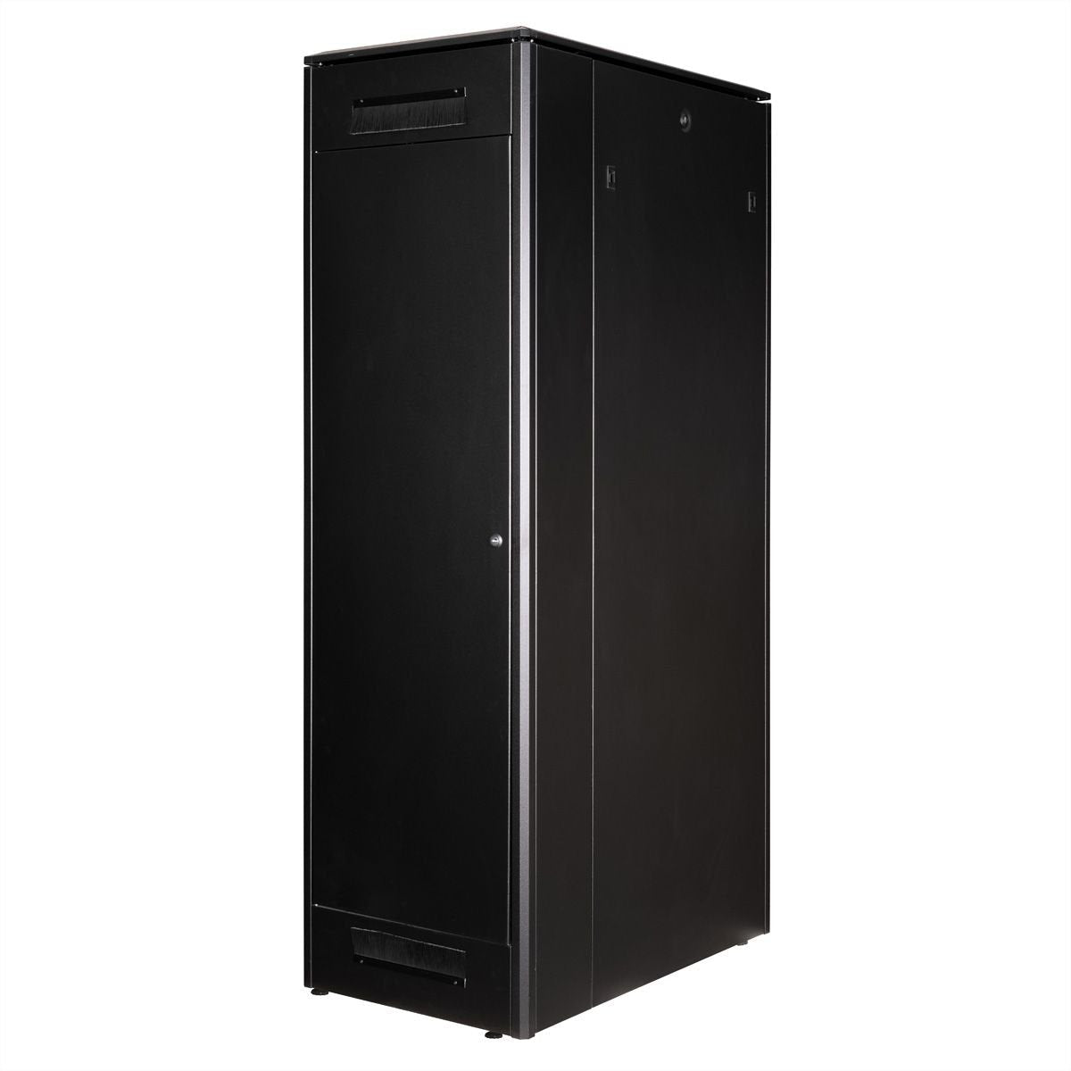 Roline 19-Zoll Netzwerkschrank Pro 42 He, 600x1000 Bxt Glastr Schwarz