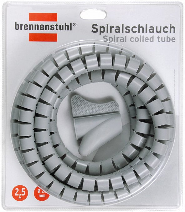 Brennenstuhl Manguera Espiral L = 2,5 M, Ø = 20 Mm, Gris