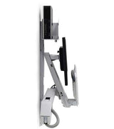 Ergotron Styleview Sit-Stand Combo System Kit De Montaje (Bandeja De Teclado Montaje De Cpu En Pared Brazo De Monitor Ajustable) Para Pantalla Lcd / Equipo Pc Soporte Pequeño Para Cpu Aluminio Plástico De Alta Calidad Blanco Tamaño De Panta