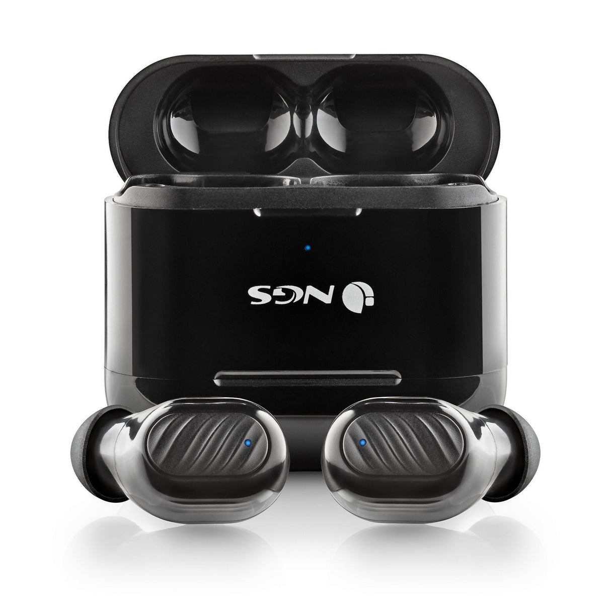 Auriculares Bluetooth Ngs Ártica Duo Con Estuche De Carga Autonomía 5h Negros