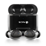 Auriculares Bluetooth Ngs Ártica Duo Con Estuche De Carga Autonomía 5h Negros