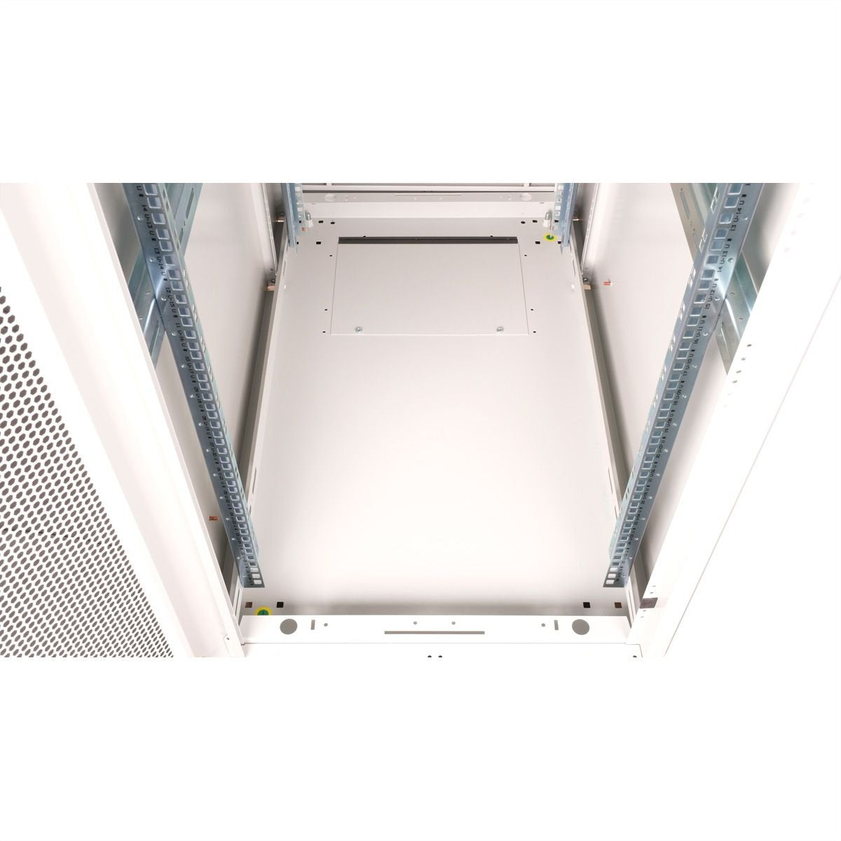 Roline 19-Zoll Serverschrank Basic 26 He, 600x1000 Bxt Perforiert Grau