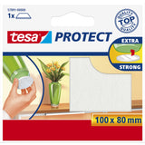 Tesa Protect Deslizadores De Fieltro Rectangulares 100 X 80 Mm Blanco