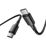 Vention Usb 2.0 Usb-C M-M 3a Cacabl Ble 0.9m Black Pvc