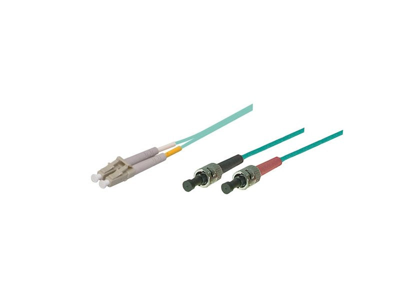 Cable De Red Lwl Duplex Om3 (Multimode, 50 125) Lc St, Lszh, Austauschbare Polaridad, 1m, Good Connections®
