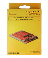Delock Convertidor 2.5'' Sata 22 Pin > M.2 / Msata 7 Mm