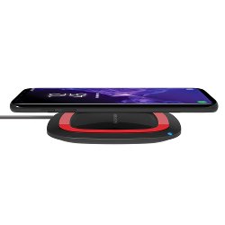 Realpower Freecharger-10 Negro/Rojo, Estación De Carga Inalámbrica Qi