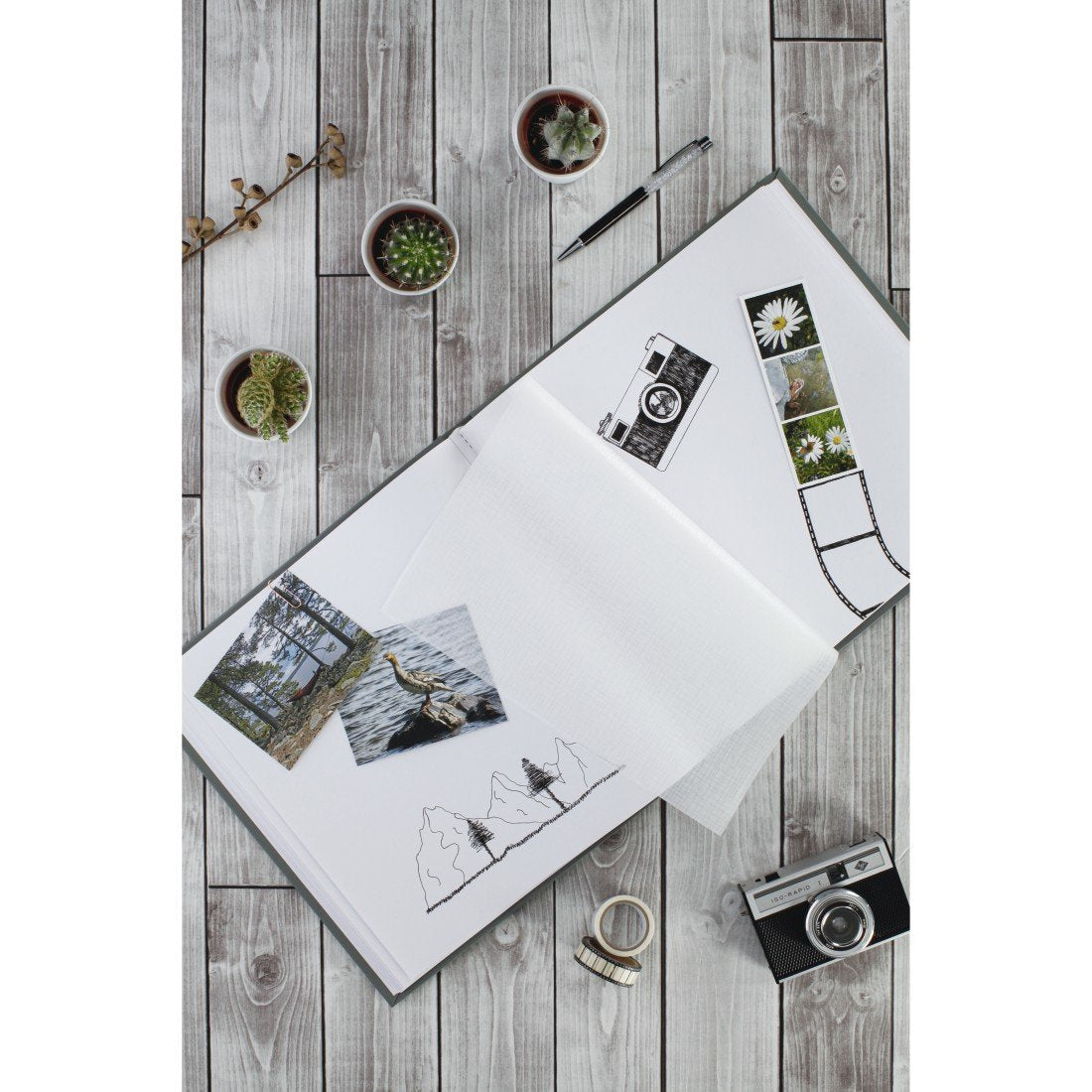 Hama Fine Art Álbum De Foto Y Protector Gris 320 Hojas 10 X 15 Cm