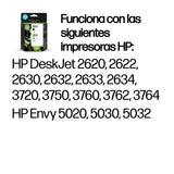 Hp Tinta Negro + Tricolor (C/M/Y) Deskjet 3720 Combo - Nº304 (Pack 4 Colores)
