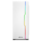 Caja Pc Sharkoon Slider Rgb Blanca