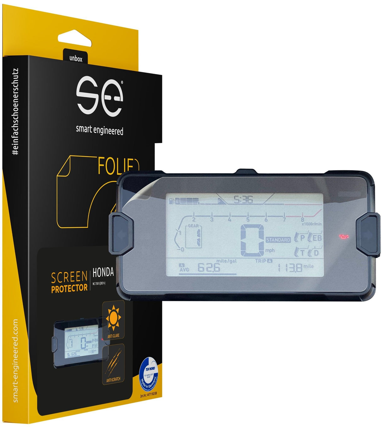 Smart Engineered Se-Dcp-2-0102-0174-1-M Protector De Pantalla Honda Nc 750x (2021+)