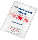 Veloflex A4 Angebotsmappe Crystal Con Visitenkartenfach - Transparente