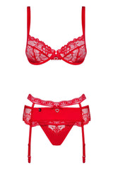 Heartina Set 3 Piezas Color Rojo :