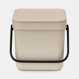 Brabantia Sort & Go Abfallbehäl. Soft Beige 3 L